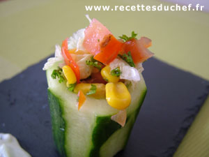 timbale crudites