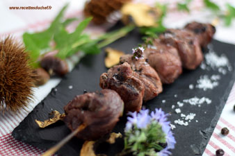 brochettes sanglier barbecue