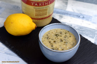 sauce citron tahini